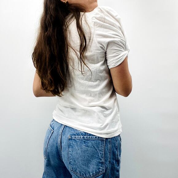 A.L.C. M white puff sleeve tee - Picture 4 of 5